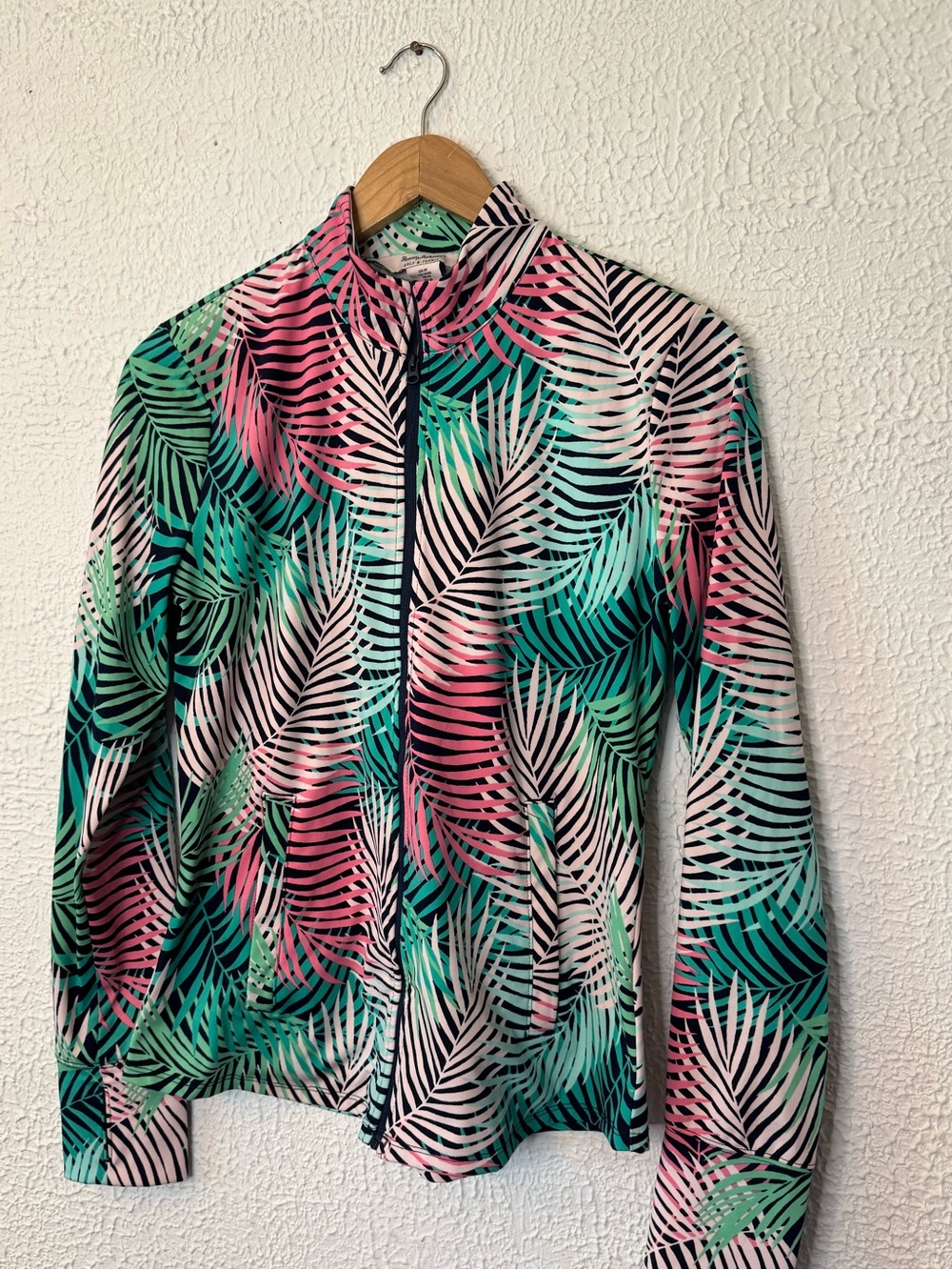 Tommy Bahama Multicolor Tropical Zip Jacket - Pink, Teal, Black
